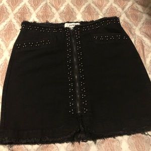 Pistola beaded Denim skirt